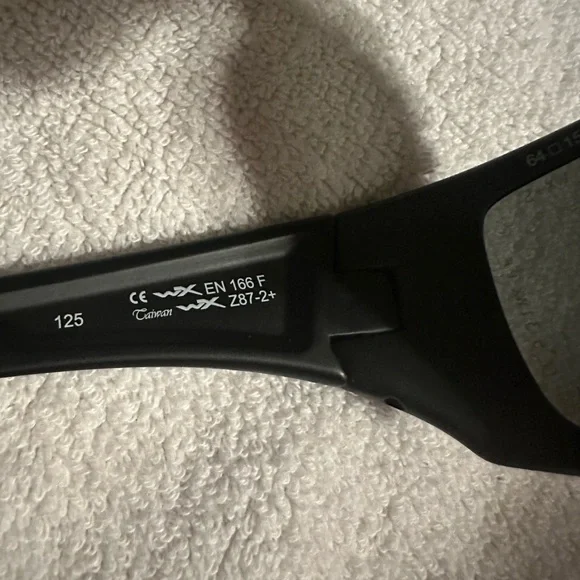 WX Wiley X Black Men's Sunglasses new with case NASH Z87–2+125 - Picture 6 of 8